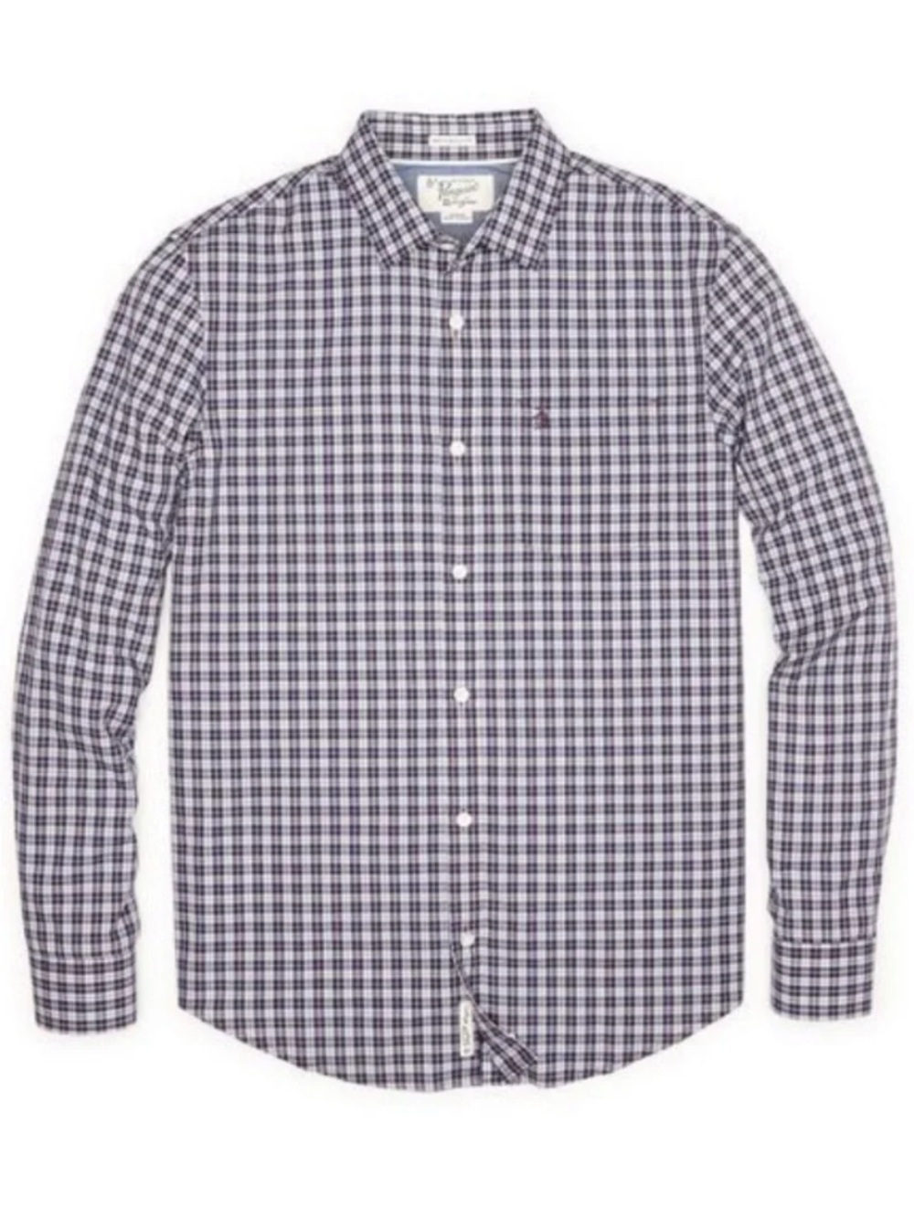 Original Penguin grey blue red plaid button down size XXL
